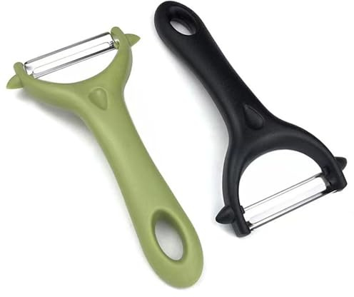 Pelador de verduras de 2 piezas, Econome de pelador de verduras ahorrativas, peladores de cocina a Julienne la Apple Espárragos con pelador, fruta, hoja Les Lot pelador de frutas, para Fustar Peelers