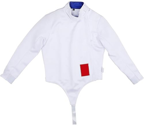 Children Adult's Fencing Jacket,Fencing Sabre Jacket, 350N Fencing Equipment Protective Suit, Foil/Epee/Sabre Fencing Suit(Size:38#,Color:Right Hand)