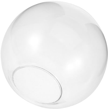 Levemolo Paralume Facile da Installare e Pratico Copertura Decorativa Vetro a Globo Trasparente Design Semplice e Delicato per Lampada a Sospensione