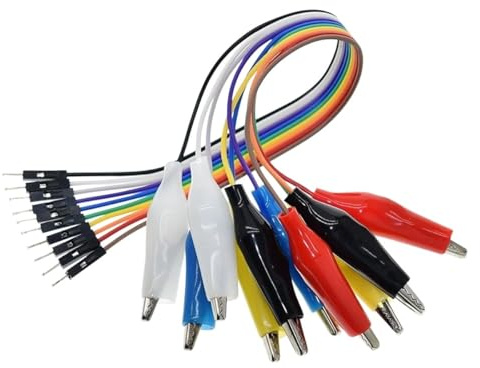 20cm 30cm 10pin-End Alligantor Clips Jump Wire Male Female Crocodile Clip Test Lead Jumper Wire Line Cable DIY C0innection New 2026 High for Reliable Electronic Component