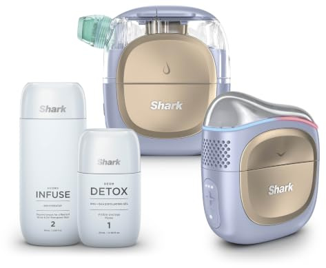 Shark FacialPro Glow. The UK's first at-home facial; pore extraction, hydration & dual temp-sculpting for instant glow. Developed with Dermatologists for Spa-level results in 10 minutes