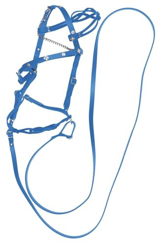 Cabestro halter-Horse | Cabestro de cuero sintético con cuerdas de plomo