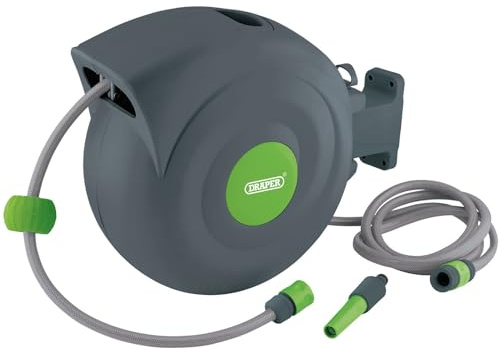 Draper 15046 Retractable Garden Hose Reel, 20m