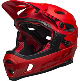 Bell Unisex – Erwachsene SUPER DH MIPS Fahrradhelm, mat/Gloss Crimson/Black, S