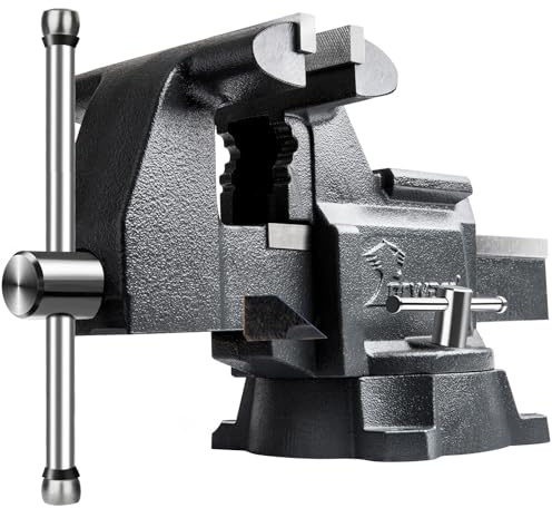 Forward CR40A 4.5 Inch Bench Vise Heavy Duty Vice with Anvil and 210 Degrees Swivel Base (4 1/2)