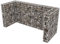 Lechnical Gabionen-Mülltonnenverkleidung für 3 Tonne Drahtkörbe für Steine Steinkörbe Steingabionen Stahl 250x100x120cm