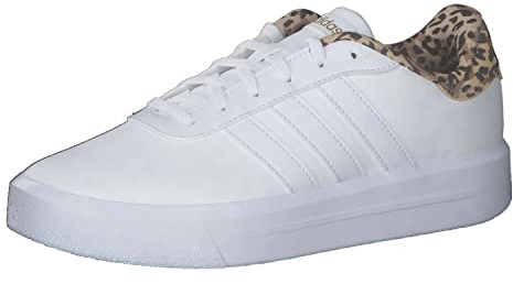 adidas Damen Court Platform Shoes, Cloud White / Gold Metallic, 40 2/3 EU