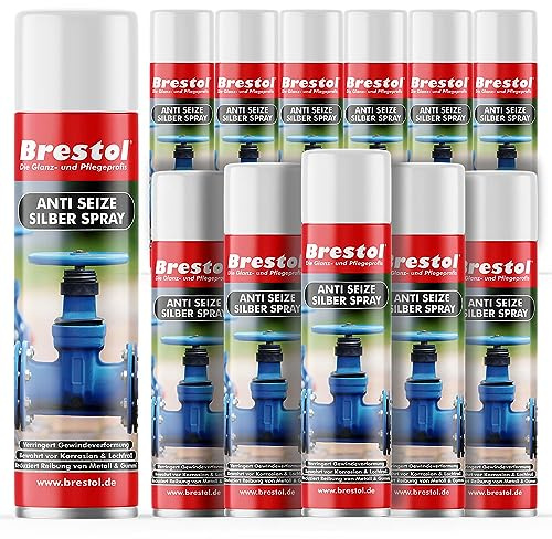 Spray anti sapone, 12 x 400 ml (7604.3) – Spray di montaggio anticorrosione, protezione dall'ossidazione, dispositivo di protezione contro l'acido, protezione filettata, protezione contro la
