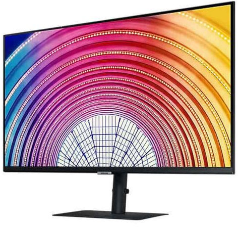 SAMSUNG - Pantalla PC Profesional de 32 Pulgadas, Serie S60 A, Color Negro, losa VA, QHD (2560 x 1440), HDMI, Display Port, Hub USB, Pie Has y función pivote