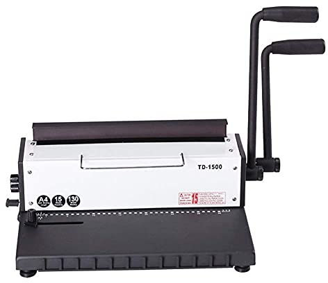 Generic Bürozubehör, Doppelspulen-Bindemaschine, 34 Löcher, quadratisches Loch, Reifen-Doppelgriff-Stanzbindemaschine