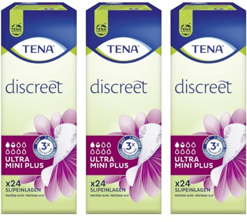 Pufai, Discreet ultra mini plus Slipeinlagen Pads Damenbinden 24 STÜCK, 3 Er
