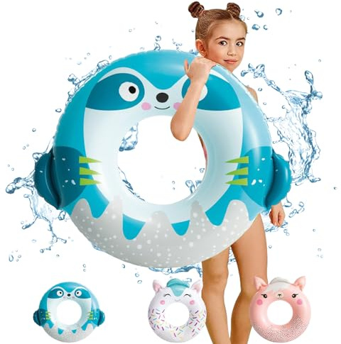 POPOYU Flotador inflable para niños, piscina con animales, juguete inflable, piscina, unicornio, dinosaurio, flamenco, flotador de piscina, anillo de piscina de agua para fiestas de piscina,