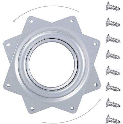 Drehteller, 360°Drehscheibe, Lazy Susan Drehplatte, Drehbeschlag, Drehlager für Anzeigen-Regal, Möbel Stühle, Tische, Bücherregale(4 Zoll)