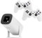 Projecteur Console, P30 Max 2 en 1 - Console rétro Portable avec projecteur, projecteur de Jeux rétro 4K HD, Consoles rétro, Console Portable 36 000 Jeux, HDMI, WiFi, APPS, 2 contrôleurs sans Fil