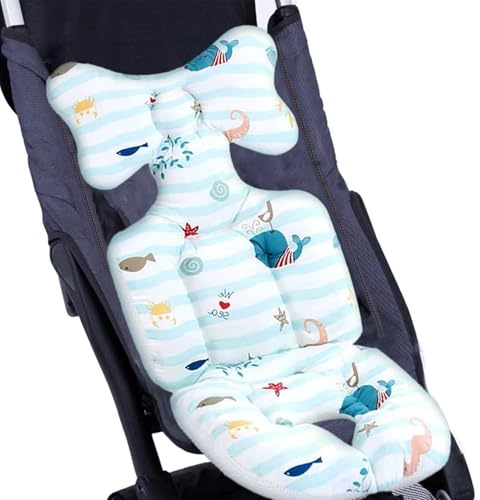 Insert de siège enfant - Coussin de siège pour enfant de poussette | Tapis d'oreiller de soutien de la tête et du corps pour poussette de bébé pour sièges de bébé