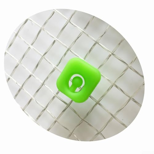Yuanpgky Lot de 5 amortisseurs de vibrations en silicone pour raquette de tennis et de squash, rouge/bleu/noir/vert/transparent/blanc/jaune, 2.2 (vert)
