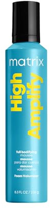 Matrix High Amplify Foam Volumizer Full Bodifying Mousse - Lightweight Lasting Volume, Thickening & Conditioning Shine, For Fine and Limp Hair, Salon Hair Styling, 11.3 Fl Oz