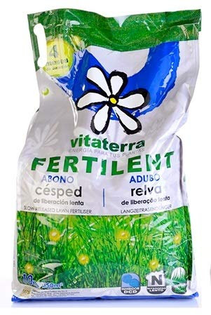 Vitaterra Abono cesped Fertilent 4 Meses 20-5-10+2 MG 10 Kg