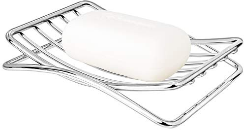 GUUKAR Soap Dish Stainless Steel Bar Soap Holder for Shower Bathroom, Self-draining Soap Dishes Sponge Holder for Kitchen Sink, Easy Cleaning Quick Dry(Soap Saver Not Included)