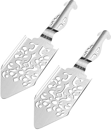 Angoily 2pièces Cuillères Acier Pour Absinthe Ustensiles Multifonctionnels Avec Filtres Pour Bar Et Maison