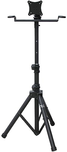 Audio2000'S S420Y Portable Flat Screen Panel LCD LED TV Monitor Stand with Foldable Tripod Legs, Including a 100 X 100 mm Standard VESA Mounting Plate