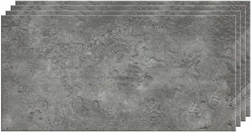 DECCART Wand-Paneele in Betonoptik - Deckenpaneele - Wandverkleidung Deckenverkleidung mit Beton-Imitat - Wandplatten in Grau aus Polystyrol - 100x50 cm - Dunkelgrau - 7014 XL - 1 Stück (0,5 m²)