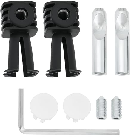 LT Easiyl 1 Jeu de Boulons de Fixation pour Toilettes Suspendues Au Mur Compatible avec Geberit Compatible avec Grohe 38,8 X 75,5 Mm Kit D'ancrage pour Toilettes Murales