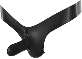 Sinleey String Tanga per Uomo Lack di Pelle Slip con Copertura Pennello Gomma Latex Intimo Tback Thong Briefs Mutande Nero L