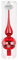 Inge-Glas Baumspitze 28cm mit Schneeflocken, Farbe:rot Glanz