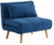 Vente-unique-Schlafsessel - Stoff - Blau - CHILA