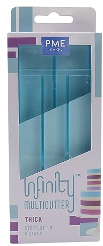 PME IMC200 Infinity MultiCutter-Thin Stripes, Set med 2, Plast, Blå