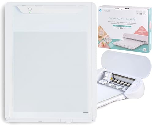 Silhouette - Alfombrilla de corte electrostática de 30,5 x 30,5 cm, color blanco ESWHT, CUT-MAT-ES-12