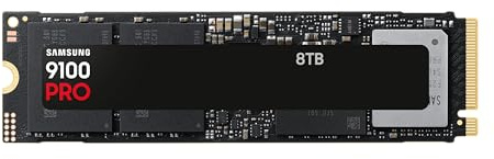 Samsung Memoria MZ- VAP4T0BW 9100 PRO SSD Interna 8TB, PCIe 5.0 x4, NVMe 2.0, Memoria Diseñada para Profesionales y Jugadores, Compatible con PC, Móvil y Consola de Juegos