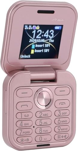 Téléphone portable i17Pro mini flip carte SIM 2G petit écran portable pliable