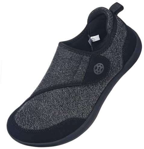 Scarpe Diabetiche Uomo Donna Molto Larghe Regolabili | Ortopedica,traspiranti,leggere,antiscivolo,Pantofole da passeggio,per anziani e piedi sensibles