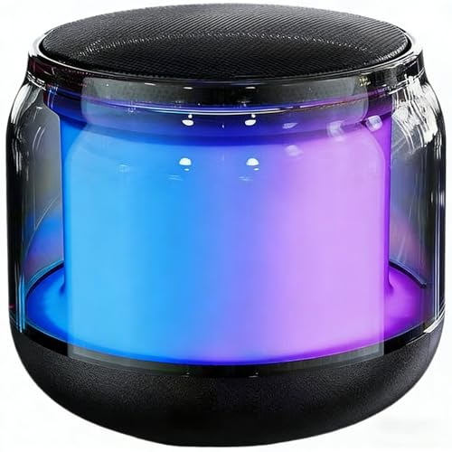 Bluetooth Speaker,Portable Wireless Speakers With RGB Light, 24H Playtime Stereo Bass, IPX5 Waterproof,Mini Speaker Wireless BT 5.2 Dual Stereo Pairing,10M Range for Home Party Camping Travel,Outdoor