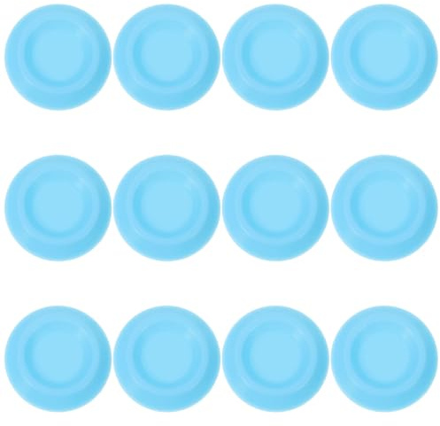 POPETPOP 12 Platos Redondos de Plástico para Alimentación de Insectos Solución Segura y Almacenamiento Fresco, Ideales para Terrarios y Recintos de Reptiles