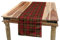 ABAKUHAUS Kariert Tischläufer, Alte keltische Briten, Esszimmer Küche Rechteckiger Dekorativer Tischläufer, 40 x 300 cm, Gelb Schwarz Rot