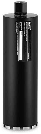 MSW Broca De Corona De Diamante Para Taladro MSW-DCD-400/127 (Diámetro de 127 mm, Longitud de 400 mm, Para perforación en seco y húmedo)