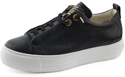 Paul Green Damen, Frauen Low-Top Sneaker,Strassenschuhe,Sportschuhe,Freizeitschuhe,Turnschuhe,Laufschuhe,schnürschuhe,Schwarz (JA),38 EU / 5 UK