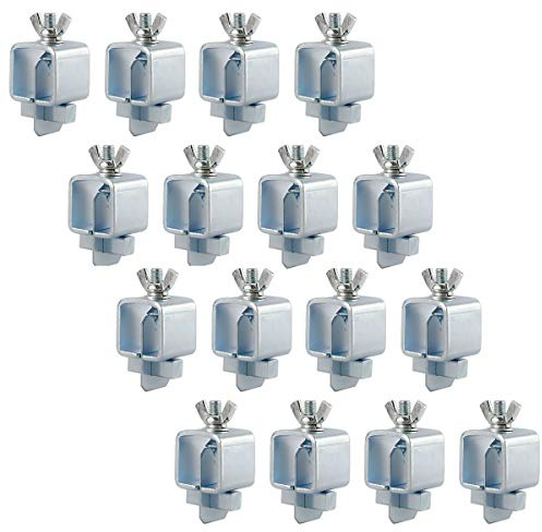 Toolly Butt Welding Clamps - Small Welding Clamps Auto Body Panel Clamps for Edge to Edge Welding, Pack of 16 (1 inch x 1 inch x 2.1inch)