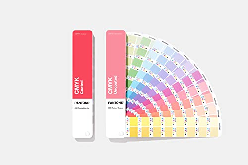 Pantone CMYK Color Guide Set, GP5101B, beschichtet und unbeschichtet, Mehrfarben, 9.8x26.7x7.3cm