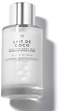 Le Monde Gourmand Lait de Coco Hair & Body Spray Mist - Bergamot, Vanilla, Coconut Fragrance Notes- 3.4oz (100ml)
