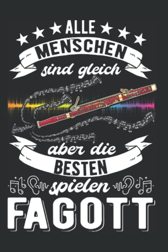 Fagott Notizbuch: Fagott Fagottist Fagottspieler / 6x9 Zoll / 120 karierte Seiten Seiten