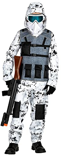 W WIDMANN MILANO Party Fashion - Set costume Special Forces per bambini, completo militare con accessori, soldato per Carnevale