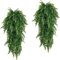 WBYNB 2 Piezas Plantas Artificiales Colgantes, Cesta Colgante Flor Artificial, Flores Colgantes, Flores Artificiales al Aire Libre, Plantas Artificiales Colgantes para el Hogar, Jardín, Boda