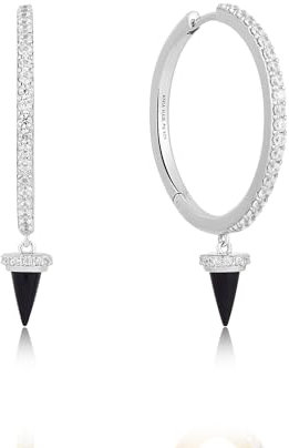 Ania Haie Damen-Creolen 925er Silber Zirkonia One Size Silber 32026265