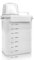 Cbilzxer Luftdichter Waschmittelspender Mit Messbecher, Waschpulver Aufbewahrungsbox, PET Kunststoff Klar, BPA-frei, mehrzweck-waschpulver-spender für Waschmittel, Getreide (1800ml)