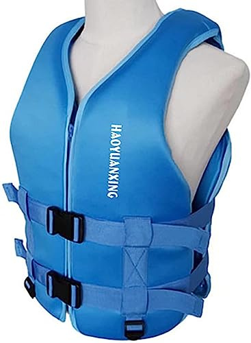 Adult Kayak Vest High Buoyancy Swim Vest Women's Men's Adjustable Safety Jacket Great for Boating, Swimming, Watersports, & More(Blue,Large)