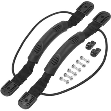 BIUDECO Asa de Transporte para Kayak Ergonómica 2 Piezas con Bungee Elástico Accesorios para y Barco para Transporte y de Asas
